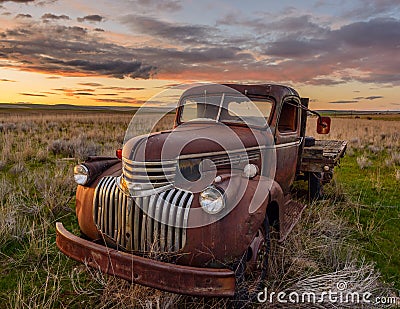 Old Chevy Truck Stock Photo