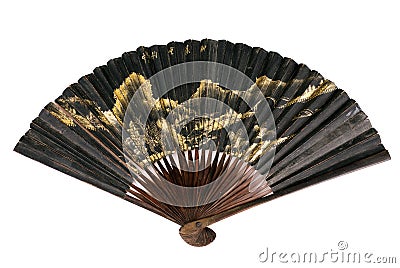 Old chinese fan Stock Photo