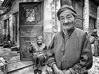 Old chinese women Editorial Stock Photo