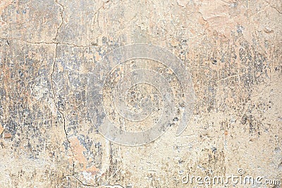 Old chipped and faded wall background in Italy Stock Photo