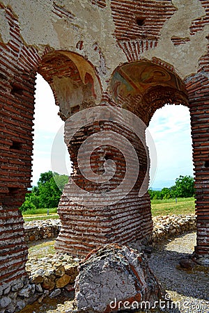 Old christian church ruins Stock Photo