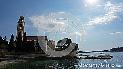 old chruch on the island of hvar Stock Photo