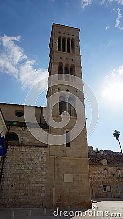 old chruch on the island of hvar Stock Photo