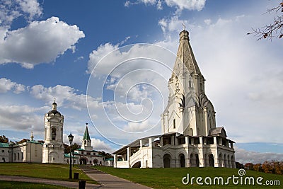 Old church in Kolomenskoye, Moscow Stock Photo