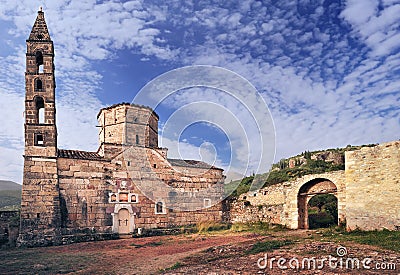 Old church in Mani, Greece Stock Photo