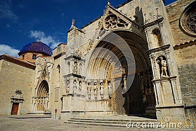 Old church of Morella Stock Photo