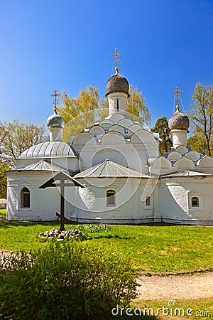 Old church in Museum-Estate Arkhangelskoye - Moscow Russia Stock Photo