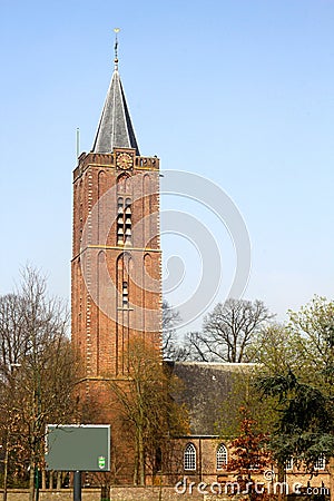 Medieval Old Church (Oude Kerk), the oldest building in Soest, Netherlands Editorial Stock Photo