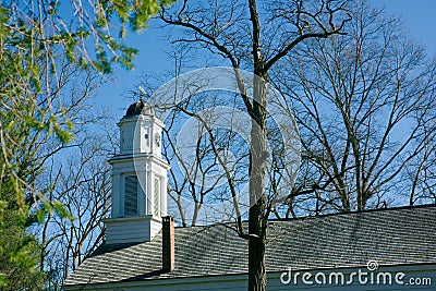 Old church steeple Allaire Village New Jersey Editorial Stock Photo