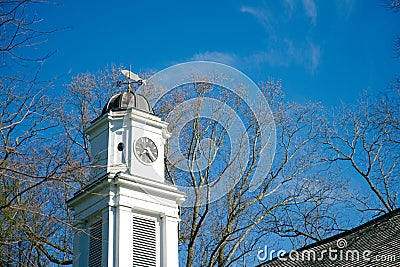 Old church steeple Allaire Village New Jersey Editorial Stock Photo