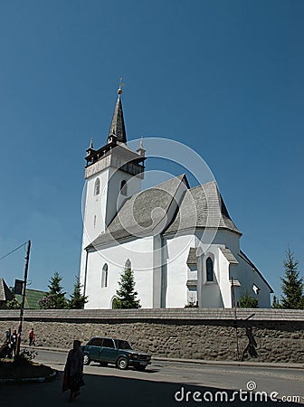 Old church in Transcarpathia Stock Photo
