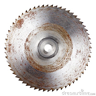 Old circular saw blade Stock Photo