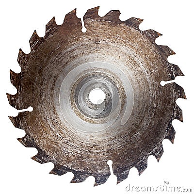 Old circular saw blade Stock Photo