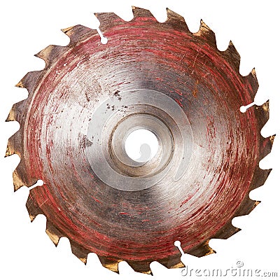 Old circular saw blade Stock Photo