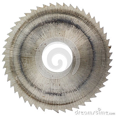 Old circular saw blade Stock Photo