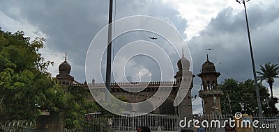 Old city Charminar front side Mahal Editorial Stock Photo