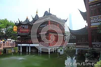 The Old City God s Temple in Shanghai Editorial Stock Photo