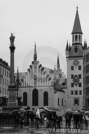 The old City hall . Munich . Germany Editorial Stock Photo