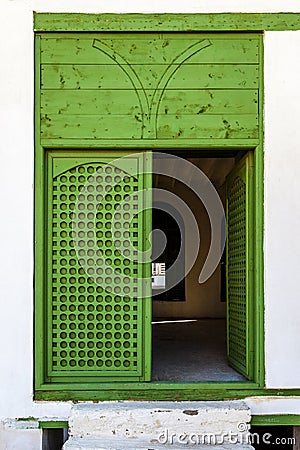 Old city in Jeddah, Saudi Arabia known as Historical Jeddah. Old and heritage Windows and Doors in Jeddah.Saudi Arabia Stock Photo