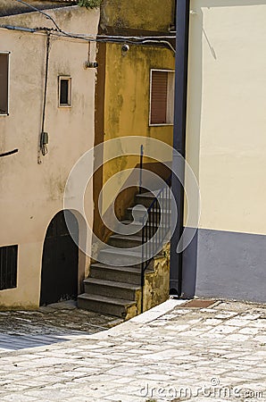 Old City medieval streets detail Stock Photo