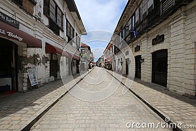 Old City in Vigan Editorial Stock Photo