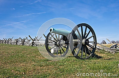 Old Civil War Cannon Stock Photo