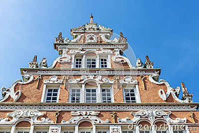 Old classic building in Hansestadt Stade, Lower Saxony, Germany Stock Photo