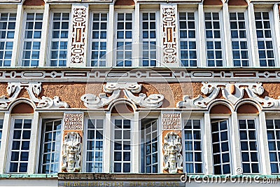 Old classic building in Hansestadt Stade, Lower Saxony, Germany Stock Photo