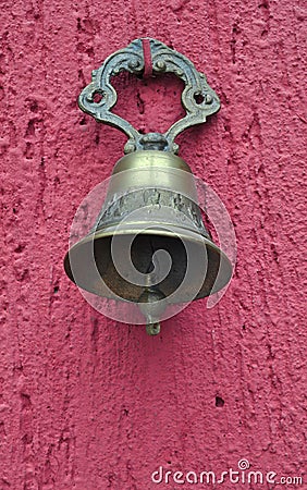 Old classic mexican church bell Stock Photo