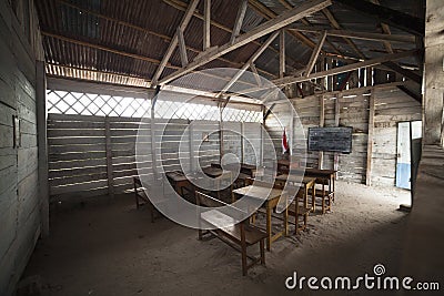 Old classroom in belitung indonesia Editorial Stock Photo