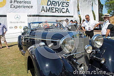 Old classy german cabriolet Editorial Stock Photo