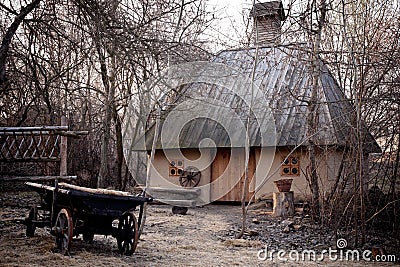 Old clay house Stock Photo