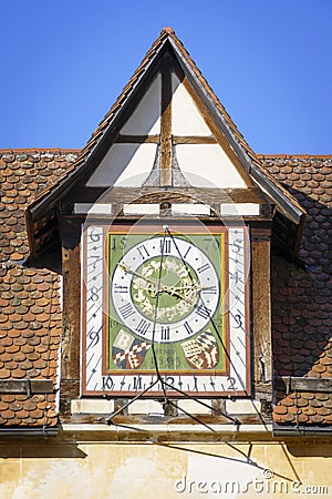 old clock at Bebenhausen Germany Stock Photo