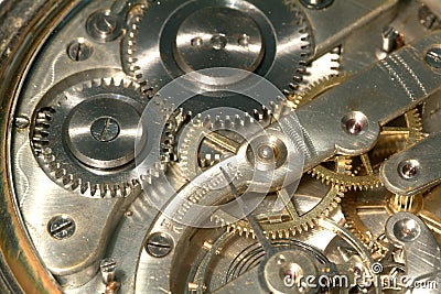 Old clock machine Stock Photo