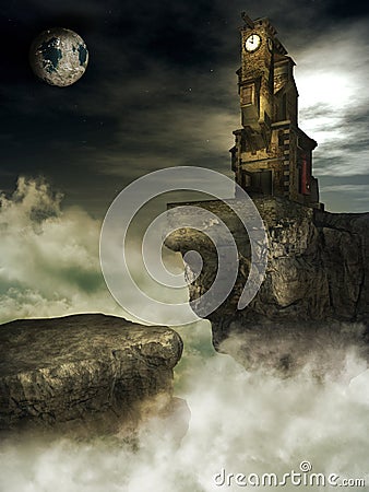 Old clock tower Stock Photo