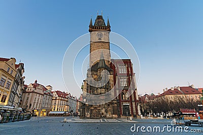 Old Clock Tower, Old Town Square, Prague Stock Photo