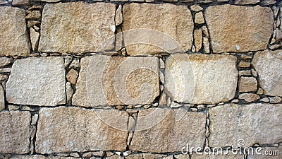 Old Cobblestone wall Stock Photo