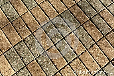Old color pavement close-up Stock Photo