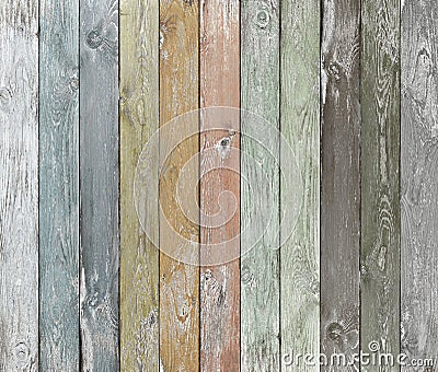 Old color wood planks background Stock Photo