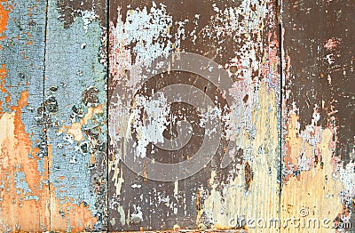 Old colorful wood texture Stock Photo