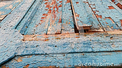 Old colorfull wood wall Stock Photo