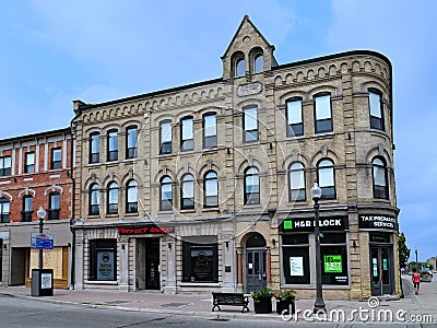 Old commercial buildings preserved from the 1800s Editorial Stock Photo