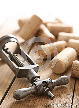 Old corkscrew Stock Photo