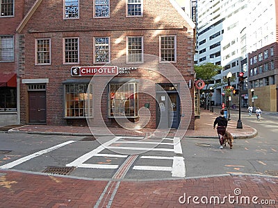 Old Corner Bookstore, School Street, Boston, MA, USA Editorial Stock Photo