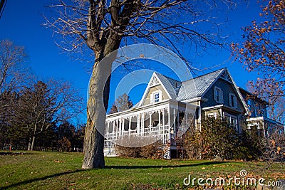 Old country house in the Canadian countryside Stock Photo