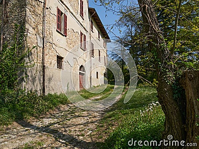 An old country house in the hills of Lombardia Italy Stock Photo