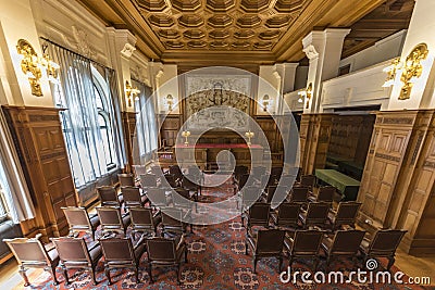 Old PCA Courtroom Editorial Stock Photo