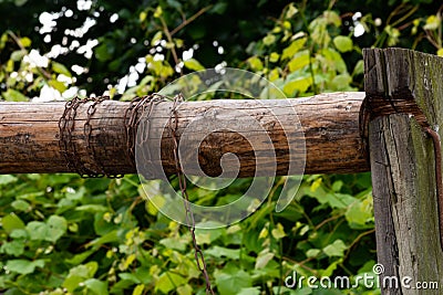 Old crank well in village Stock Photo