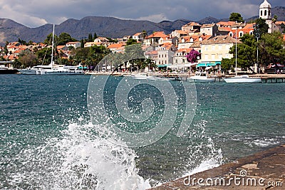 Old croatian town Cavtat Stock Photo