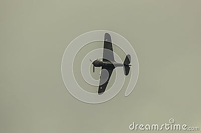 An old Curtiss-Wright Hawk 75 single engine fighter Editorial Stock Photo